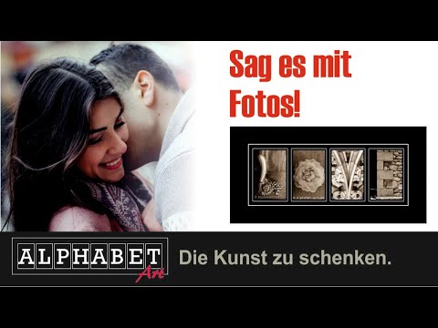 Geschenkideen mit Alphabetfotos