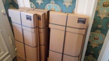 Fotokunst, Bilder, Verpackung, Versand, Luftpolster, Folie,